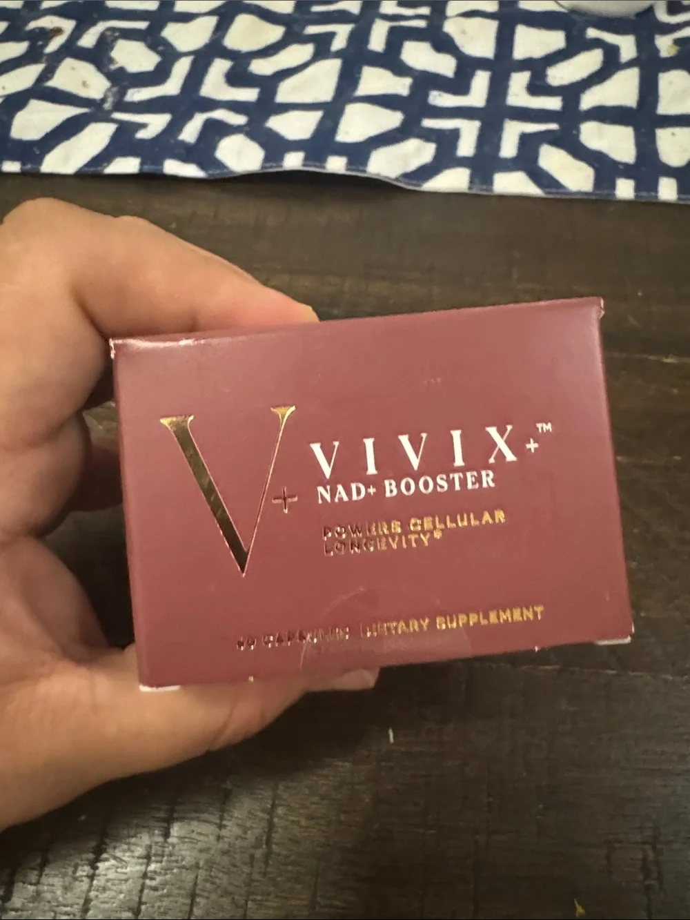ViVI Vivix+ NAD+ Booster Jar — Deep Burgundy